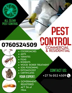 Pest Control, Entomology Inspection/certification Coc, Soil Poisoning/termites