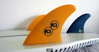 Various FCS Surfboard fins: Scarfini HX4 (L), Scarfini HX3 (M/L) &#43; KR Epoxy Fibrelight (M)