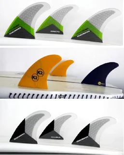 Various FCS Surfboard fins: Scarfini HX4 (L), Scarfini HX3 (M/L) &#43; KR Epoxy Fibrelight (M)