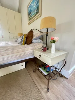 Iron King XL bed with 2 matching side tables