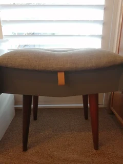 Mid Century Modern Inspired Piano/Dressing Table Stool