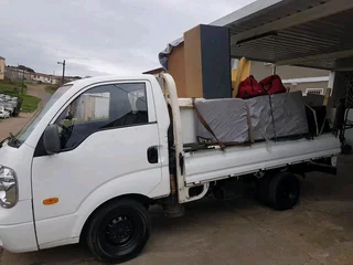Bakkie for hire with driver ,transport collect and deliver , furniture and junk removals , garden ,