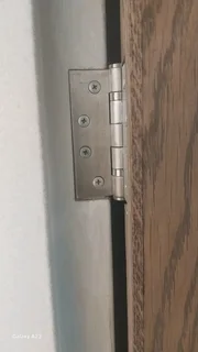 Door Hinges.  Heavy duty.  Ball bearings.  Black and silver.  100mm x 75mm x3mm