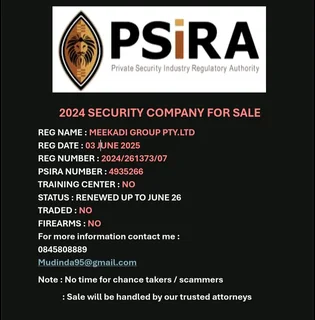 Security Company For Sale