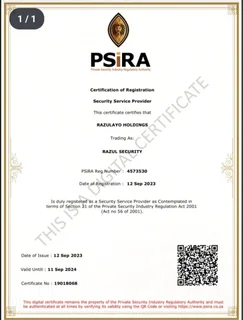 2014 Security Company For Sale