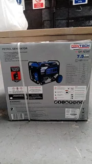 Brand new 7.5kVA Gentech petrol generator for sale. Never used, still under warranty.