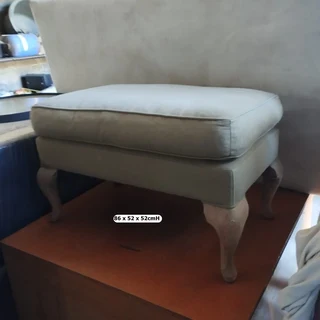 Vintage Footed Ottoman