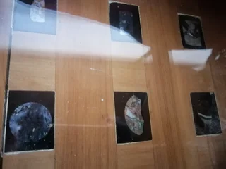 Glass Top Side Table (Gem Inlay)