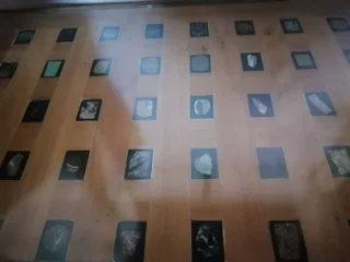 Glass Top Side Table (Gem Inlay)