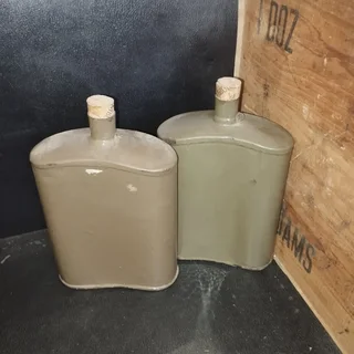 Vintage Military Water Cannisters (Both)