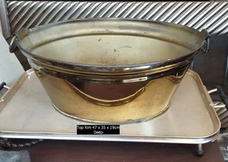 Vintage Galvanized H&H Plated Bath