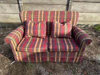 Neat 2-Seater Couch with Scatters