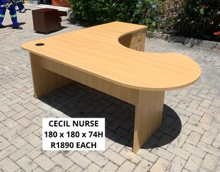 EXCELLENT QUALITY CECIL NURSE L SHAPE DESK&#39;S FOR SALE