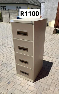 4 DRAW METAL FILING STORAGE CABINET FOR SALE WITH HANGING FILE RALES
