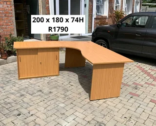 L Shape Work Station Desk And Filing Storage Cabinet