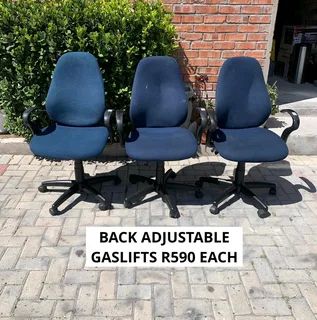 Gas Lift Height Adjustable Back Adjustable Chairs