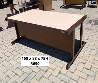 PARTLY REAL IMBUIA WOOD DESK FOR SALE