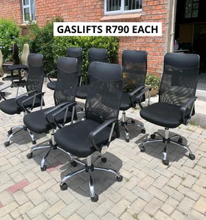 GAS LIFT HEIGHT ADJUSTABLE CHAIRS FOR SALE