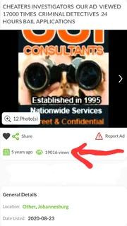 CHEATERS INVESTIGATORS  OUR AD  VIEWED 19000 TIMES  CRIMINAL DETECTIVES  24 HOURS BAIL APPLICATIONS
