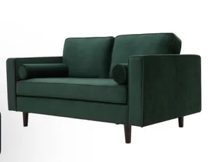 George &amp; Mason  Velvet Tufted 2 Seater Couch