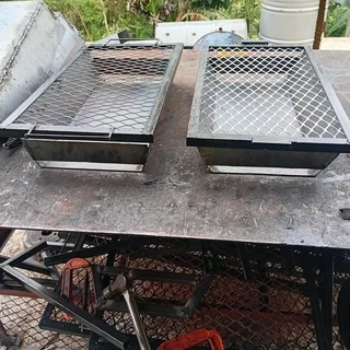Steel plate Braaistand