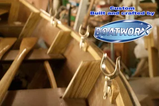 Bronze Oarlocks, American Ash Oars, Manila Puddings, Boat Covers, Seat cushions and more