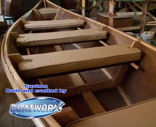 Bronze Oarlocks, American Ash Oars, Manila Puddings, Boat Covers, Seat cushions and more