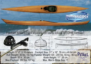 Professional Built Petrel: Strip Build Sitka Spruce Kayak With Strong Traditional Roots In Greenland