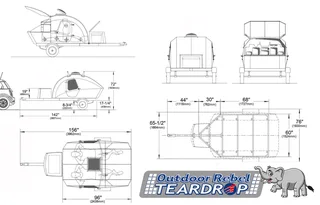Newly built Outdoor Rebel Campers ready to go camping. Custom options available.