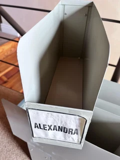 12 steel magazine holders - strong vintage from 1970s and 1980s