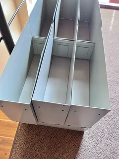 12 steel magazine holders - strong vintage from 1970s and 1980s