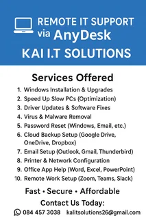 Remote KAI I.T Support – Get Help Anywhere via AnyDesk!