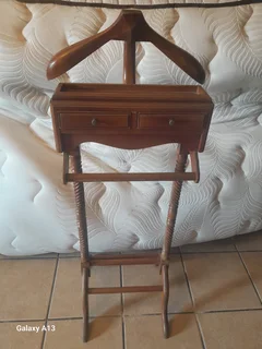 Vintage wooden suit stand
