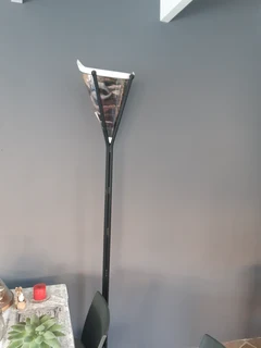 Custom built lamp / light / uplighter - wrought iron