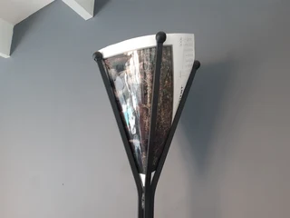 Custom built lamp / light / uplighter - wrought iron