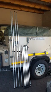 Adjustable / Telescopic  Camping Poles - Caravan, Trailer, Tent Awning or Tarpaulin . 4ft to 7.5ft