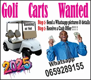 Golf Carts Wanted Dead or Alive