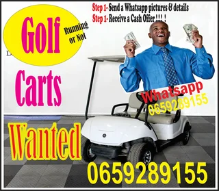 Golf Carts Wanted Dead or Alive