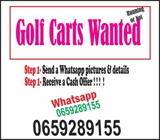 Wanted -- Golf Carts -- Running or Not