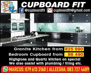 Kitchen and Bedroom Cupboards