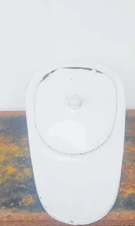 Vintage Antique Enamel Bed Pan Enamelware Medical