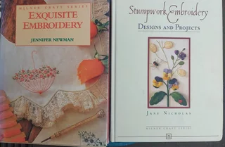 Stumpwork Embroidery  & Exquisite Embroidery  - Hard Cover books