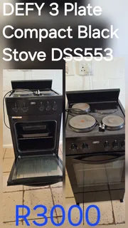 DEFY 3 Plate Stove &#43; Oven