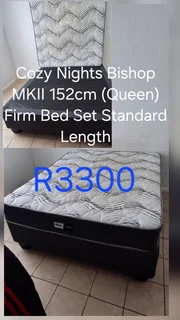Cozy Nights Bishop Mattress &#43; Base (Queen)