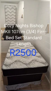 Cozy Nights Bishop 3/4 Bed &#43; Base