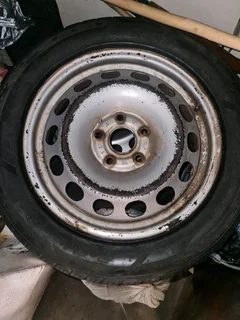 Vw caddy rims & tyres x3 only, excellent condition for R2k,, 0616870607