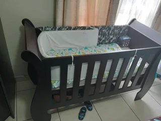 Solid wooden cot