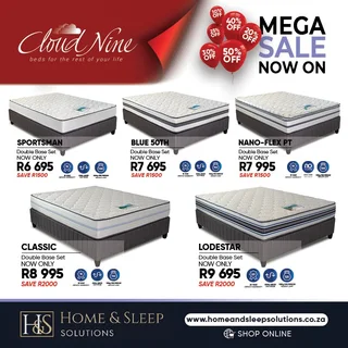 Mega Sale Now On! Up to 50% Off Selected Cloud Nine and Rest Assured Bed Sets