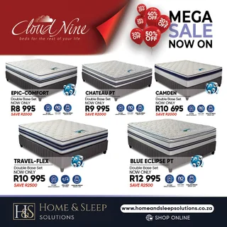 Mega Sale Now On! Up to 50% Off Selected Cloud Nine and Rest Assured Bed Sets