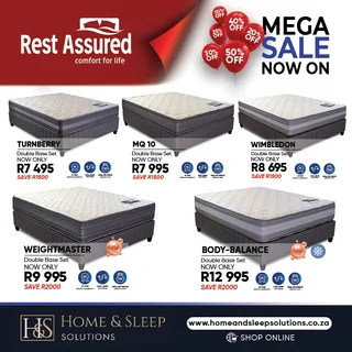 Mega Sale Now On! Up to 50% Off Selected Cloud Nine and Rest Assured Bed Sets